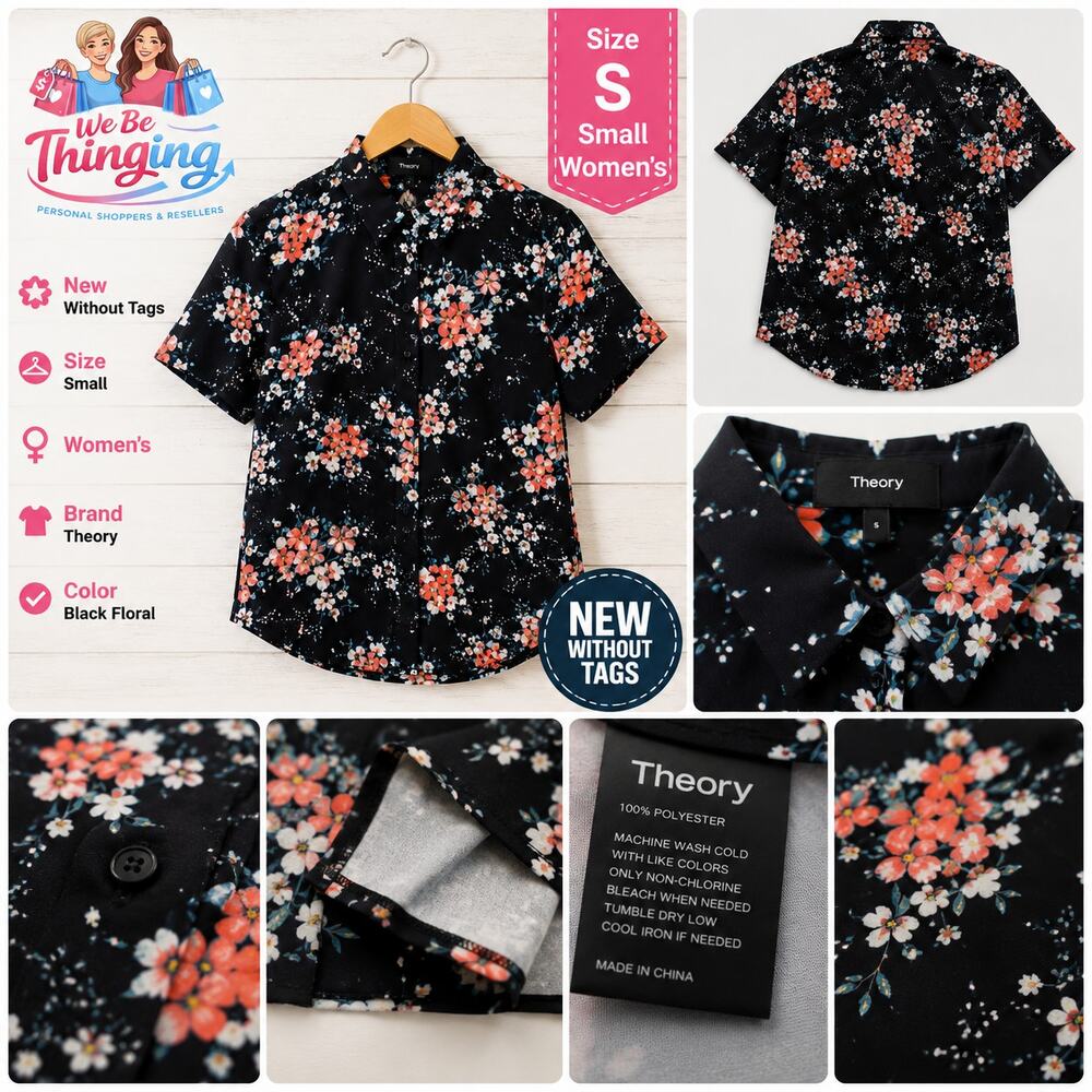 Women's Floral Blouse – Size Small – New Without Tags